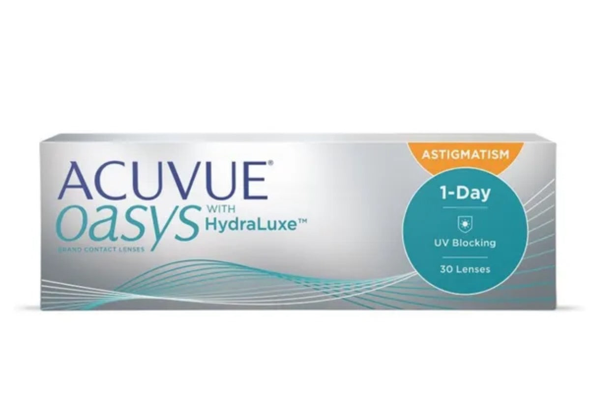 Lentes de Contacto Acuvue Oasys Hydraluxe con Astigmatismo Uso Diario