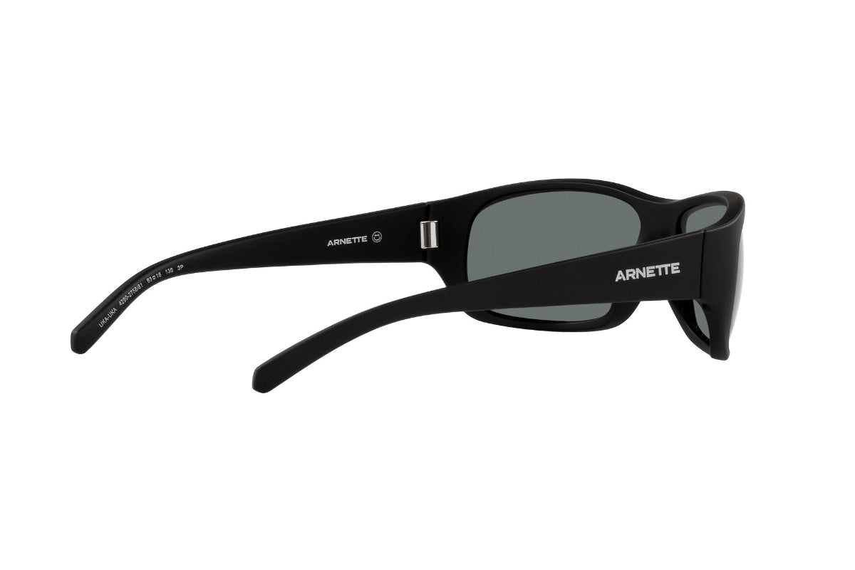 Lentes de Sol Uka-Uka Matte Black Polarizados Arnette Sustentable