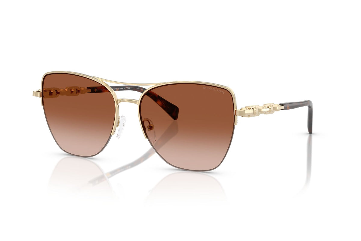 Michael Kors Lentes de Sol Dorado Beach Degradados MK1163