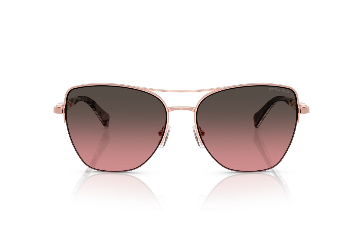 Michael Kors Lentes de Sol Dorado Beach Degradados MK1163