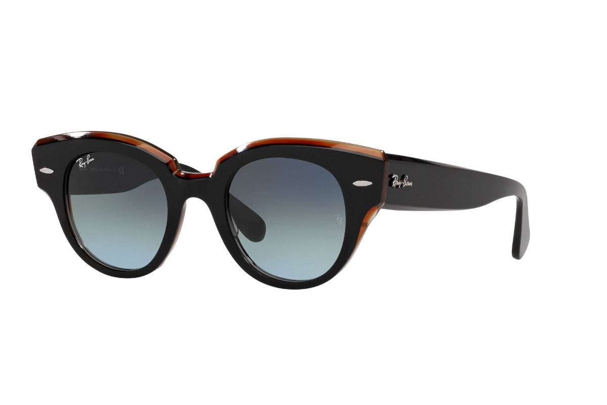 Lentes de Sol Roundabout Black On Brown Ray Ban