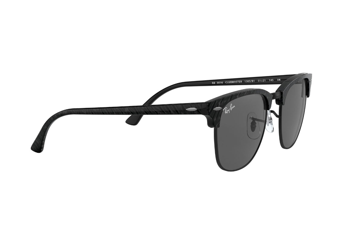 Lentes de Sol Clubmaster Wrinkled Black On Ray-Ban