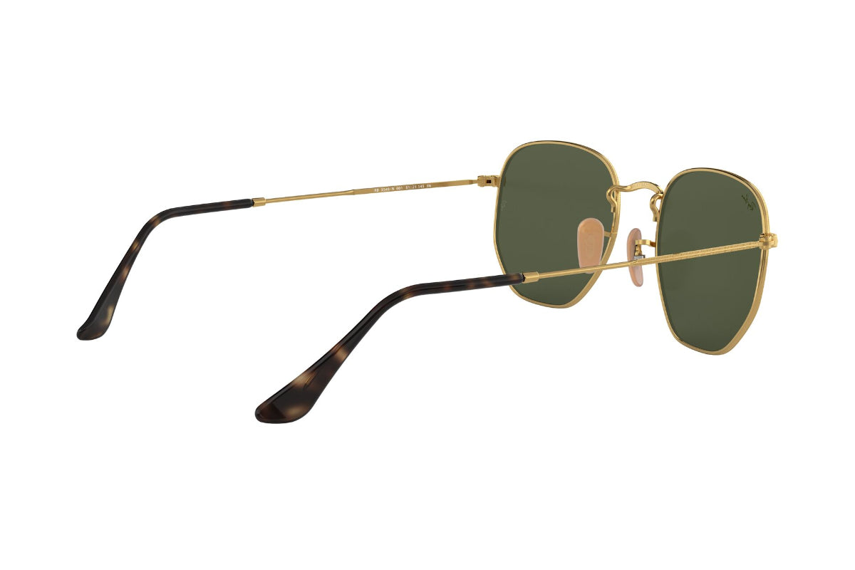 Lentes de Sol Hexagonal Gold Green Ray-Ban