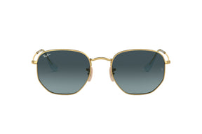 Lentes De Sol Hexagonal Dorado Ray-Ban