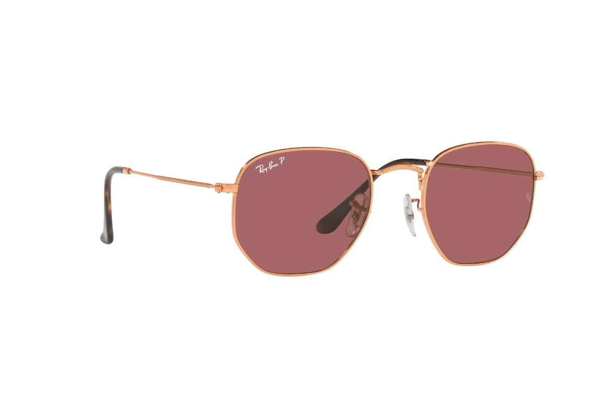 Lentes de Sol Hexagonal Rose Gold Polarizados Ray-Ban