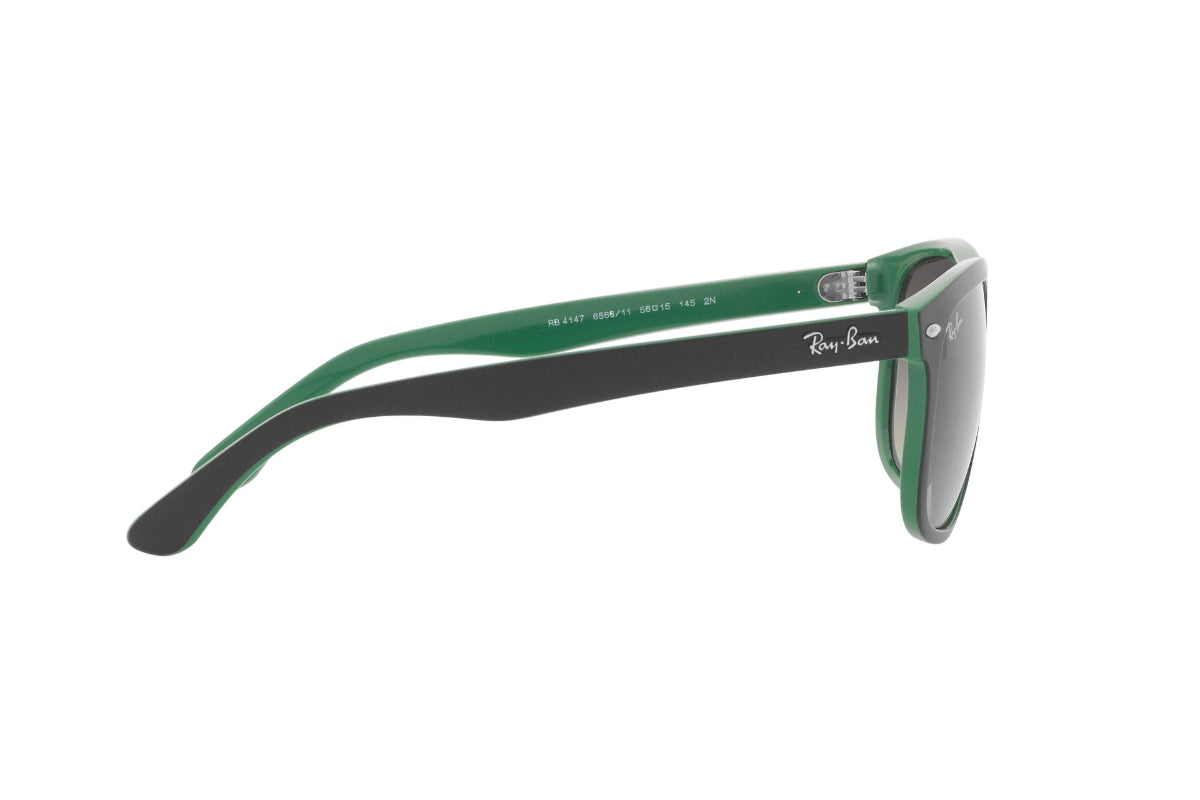 Lentes de Sol Boyfriend Matte Black On Green Ray-Ban