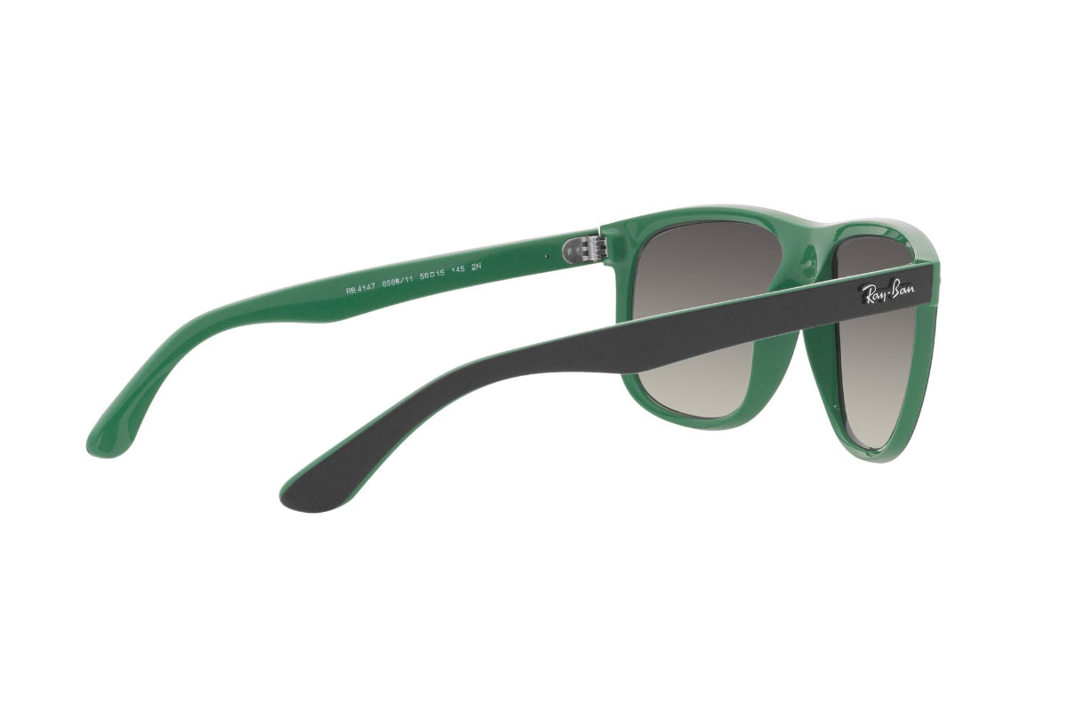 Lentes de Sol Boyfriend Matte Black On Green Ray-Ban