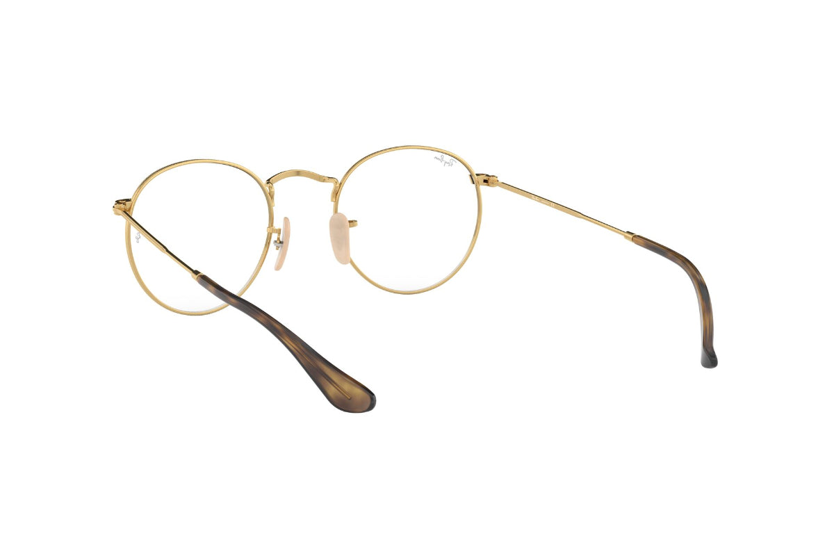 Lentes Ópticos Round Metal Havana On Arista Ray-Ban