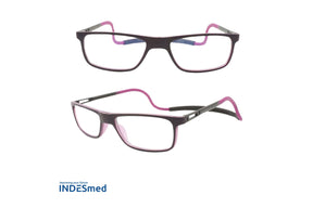 Lentes Ópticos con cierre Magnético Morado Indesmed