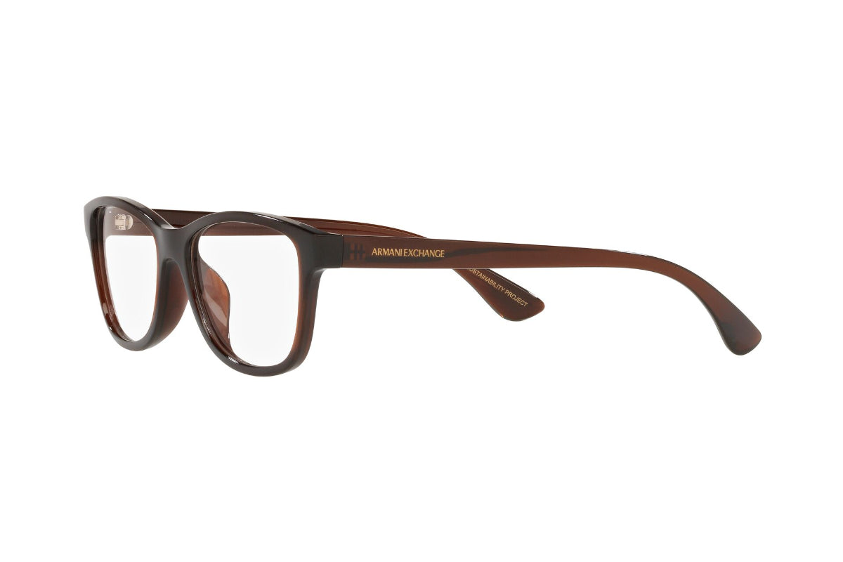 Lentes Opticos Translucent Brown Exchange Armani