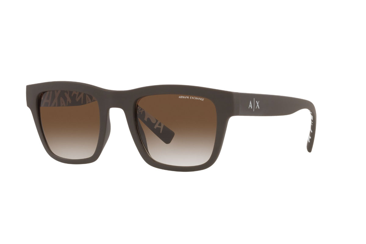 Lentes de Sol Matte Brown Exchange Armani