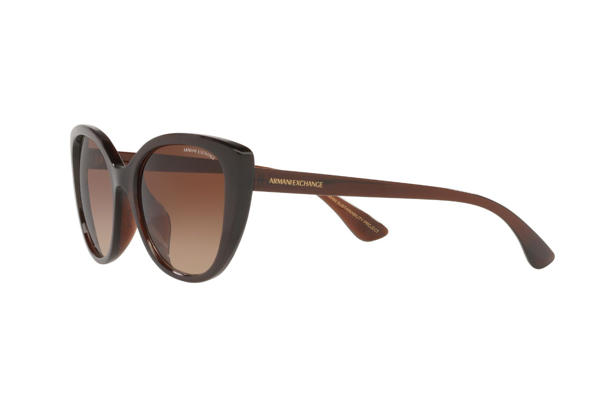 Lentes de Sol Translucent Brown Exchange Armani