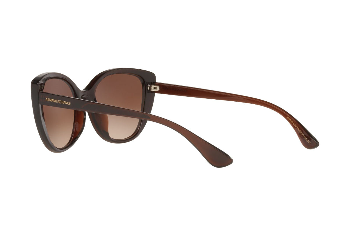 Lentes de Sol Translucent Brown Exchange Armani