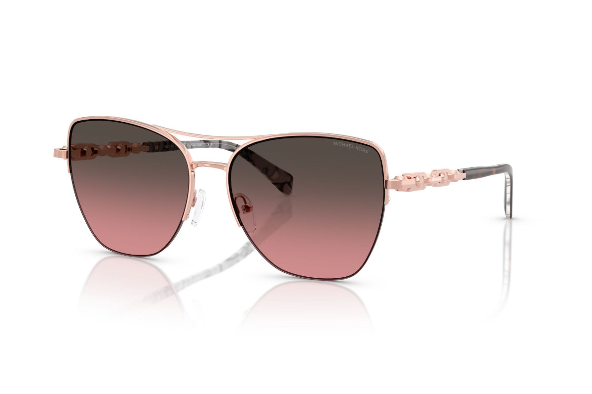 Michael Kors Lentes de Sol Dorado Beach Degradados MK1163