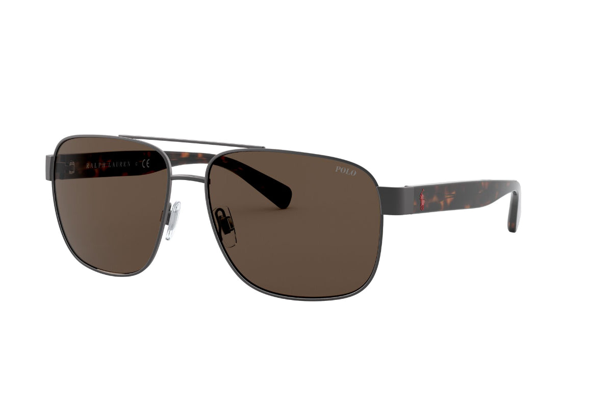 Lentes de Sol Semi Shiny Dark Gun Metal  Polo