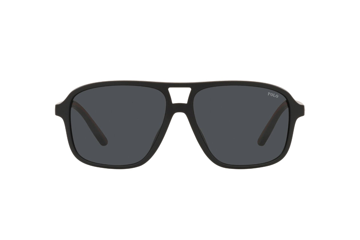 Lentes de Sol Matte Black Polo Ralph Lauren