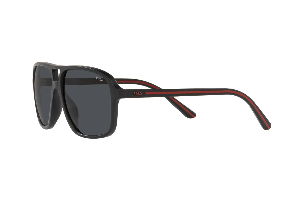 Lentes de Sol Matte Black Polo Ralph Lauren