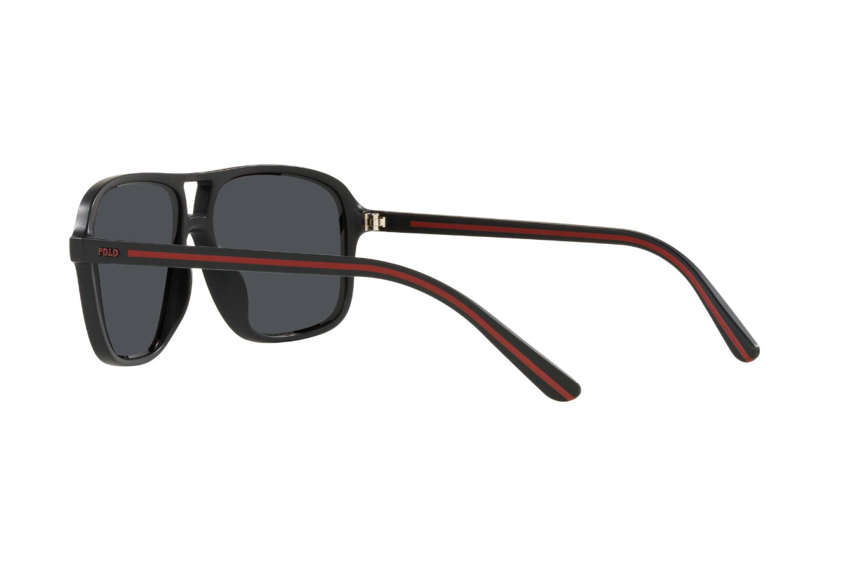 Lentes de Sol Matte Black Polo Ralph Lauren