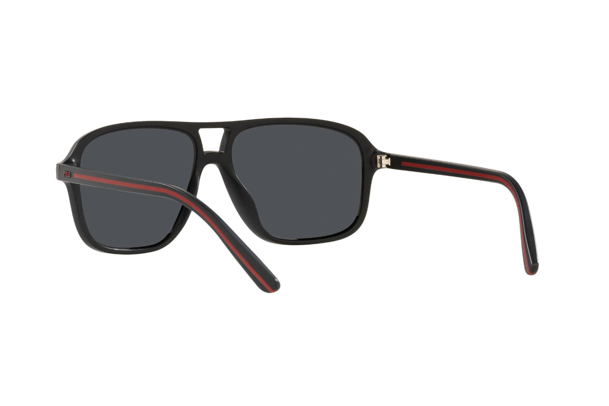 Lentes de Sol Matte Black Polo Ralph Lauren