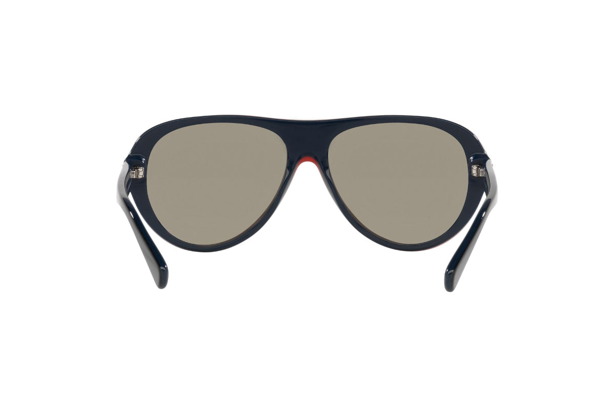 Lentes de Sol Shiny Black Red Navy Polo Ralph Lauren