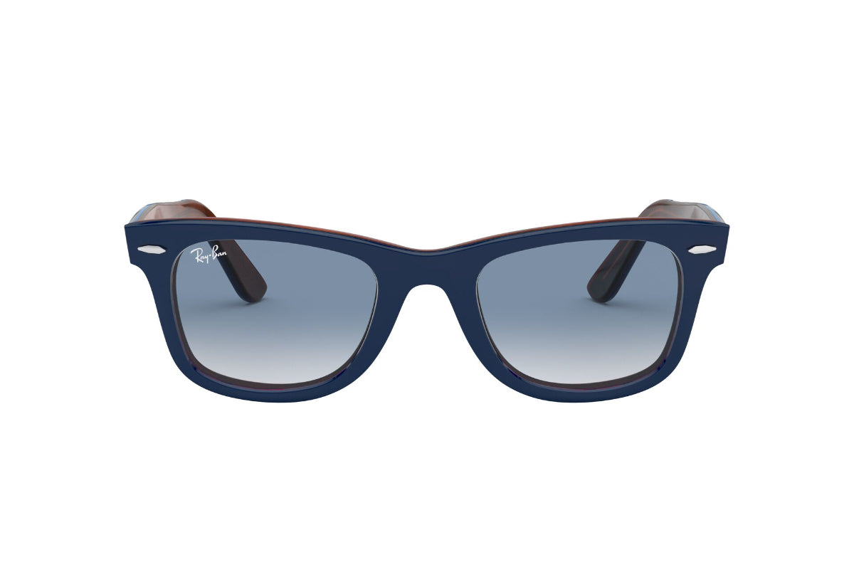 Lentes de Sol Wayfarer Blue On Red Havana Ray-Ban