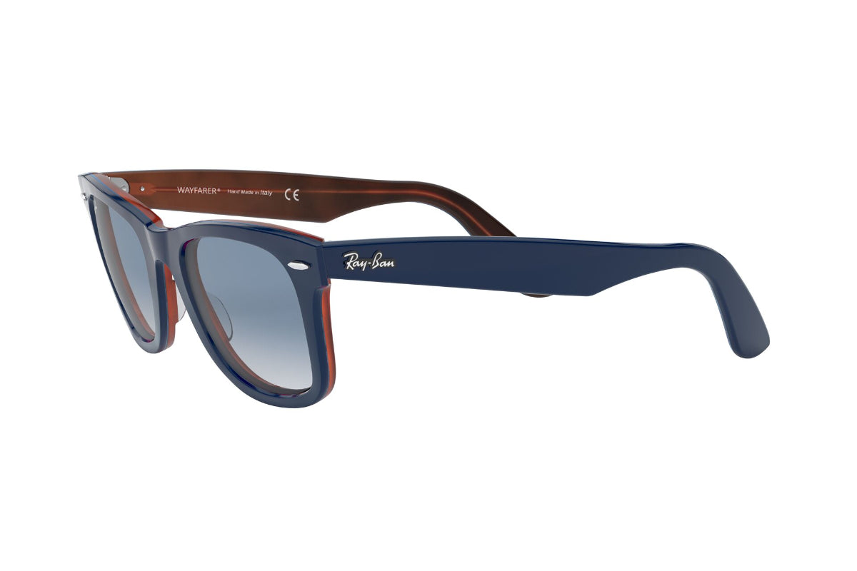 Lentes de Sol Wayfarer Blue On Red Havana Ray-Ban