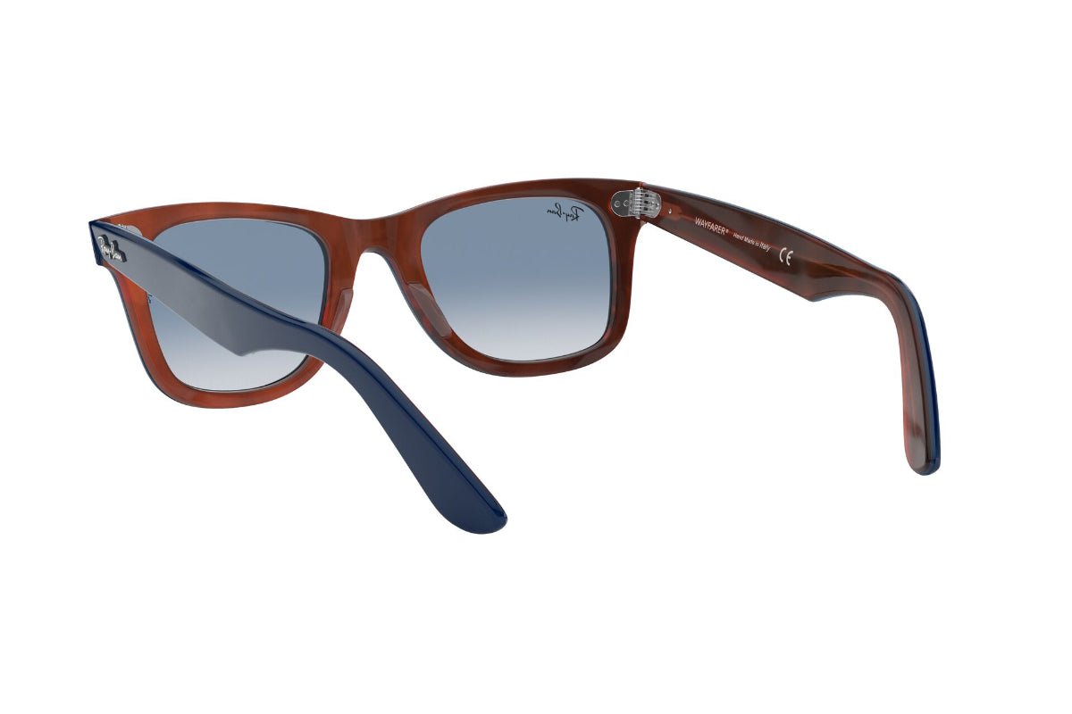 Lentes de Sol Wayfarer Blue On Red Havana Ray-Ban