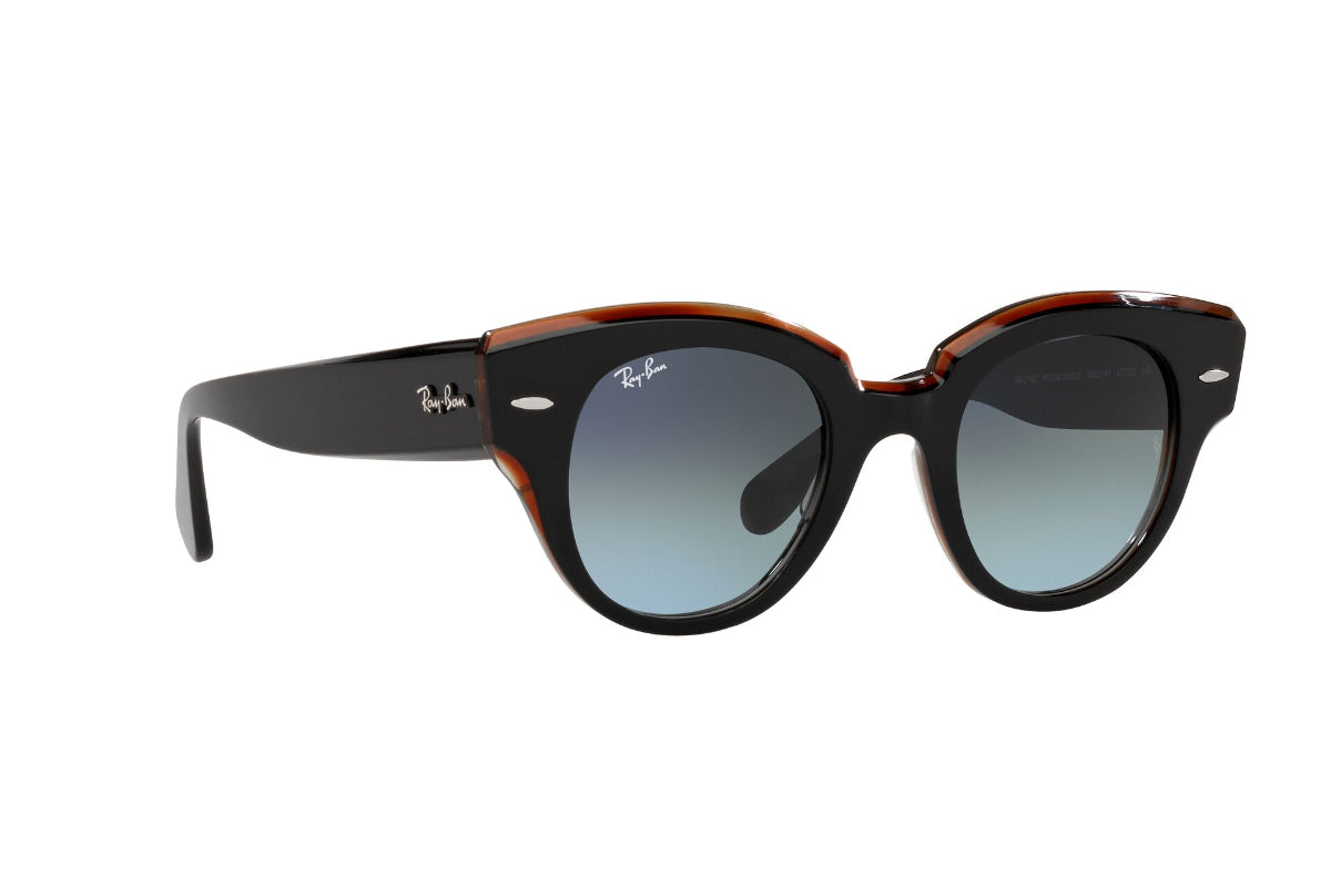 Lentes de Sol Roundabout Black On Brown  Ray Ban