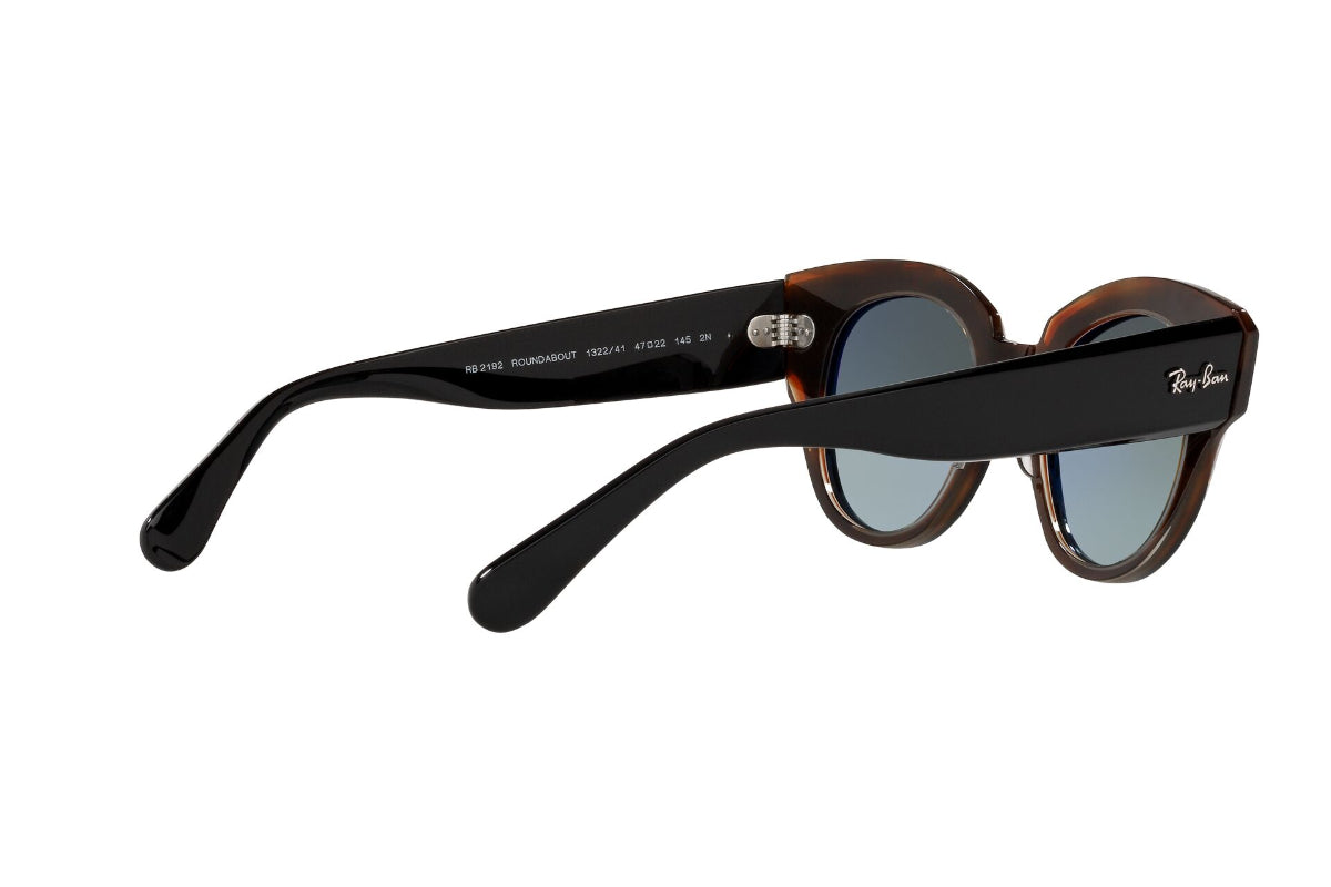 Lentes de Sol Roundabout Black On Brown  Ray Ban