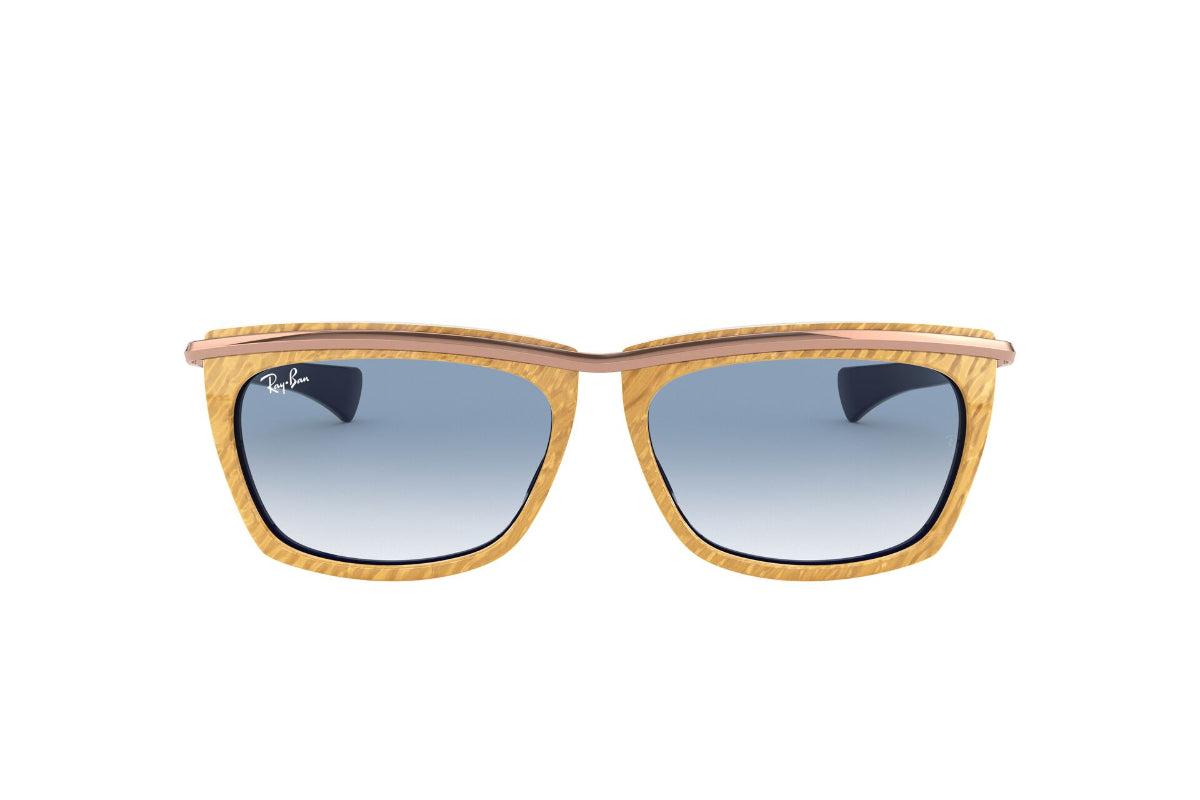 Lentes de Sol Olympian Wrinkled Beige On Blue Ray-Ban