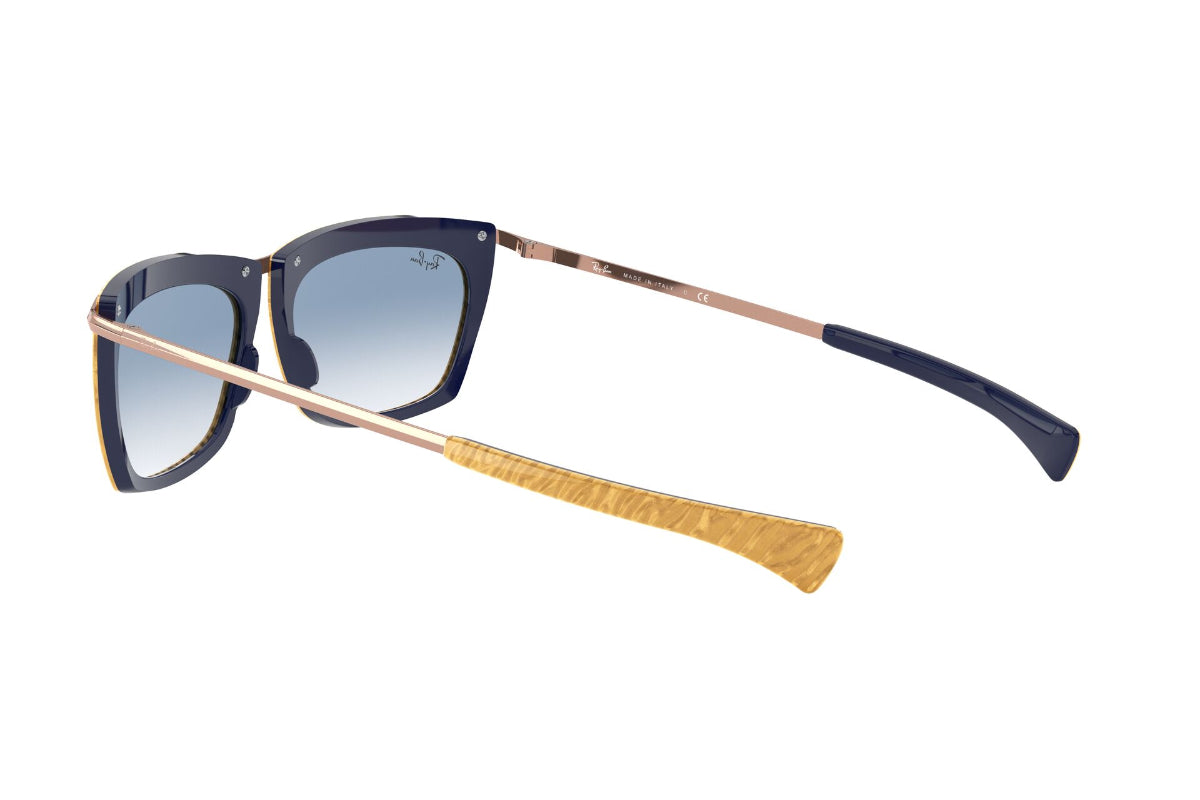 Lentes de Sol Olympian Wrinkled Beige On Blue Ray-Ban