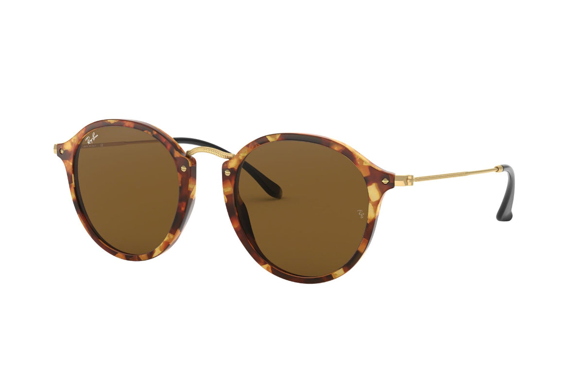 Lentes de Sol Round Fleck Havana Ray-Ban