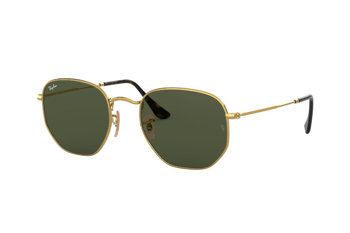 Lentes de Sol Hexagonal Gold Green Ray-Ban