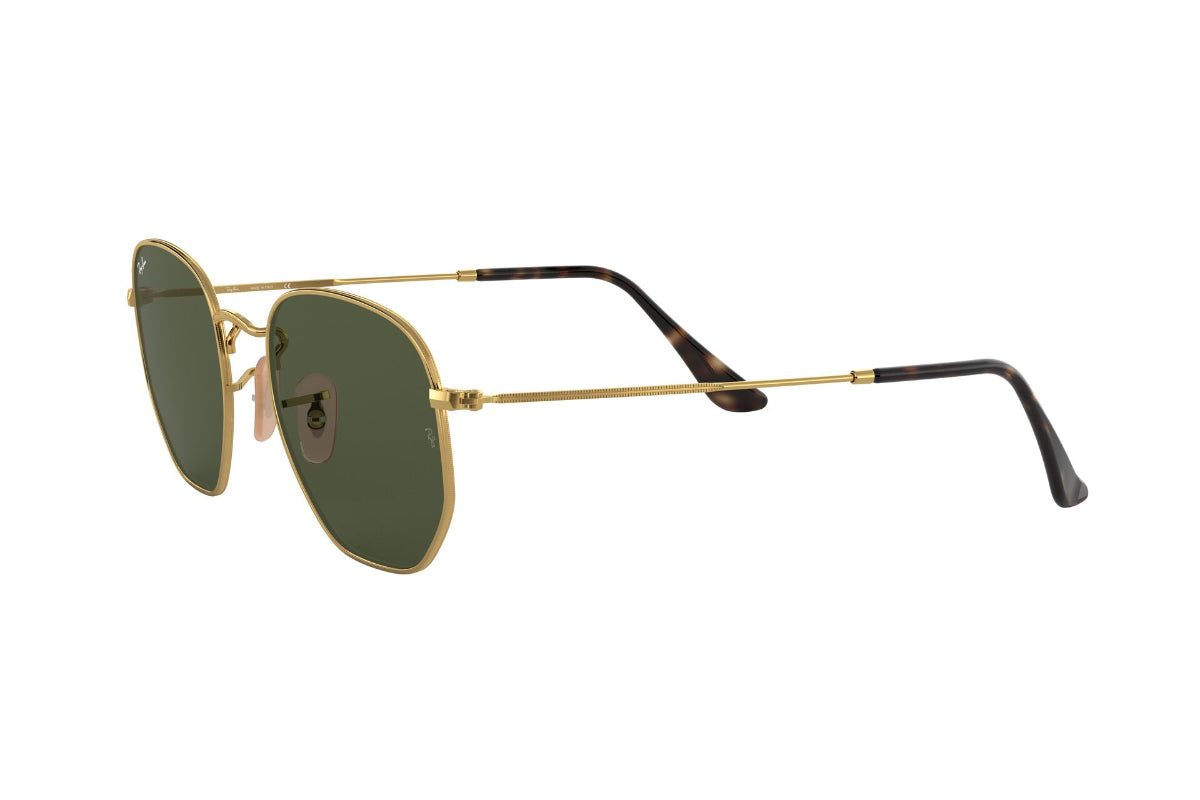 Lentes de Sol Hexagonal Gold Green Ray-Ban