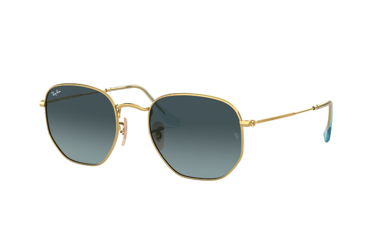 Lentes De Sol Hexagonal Dorado Ray-Ban