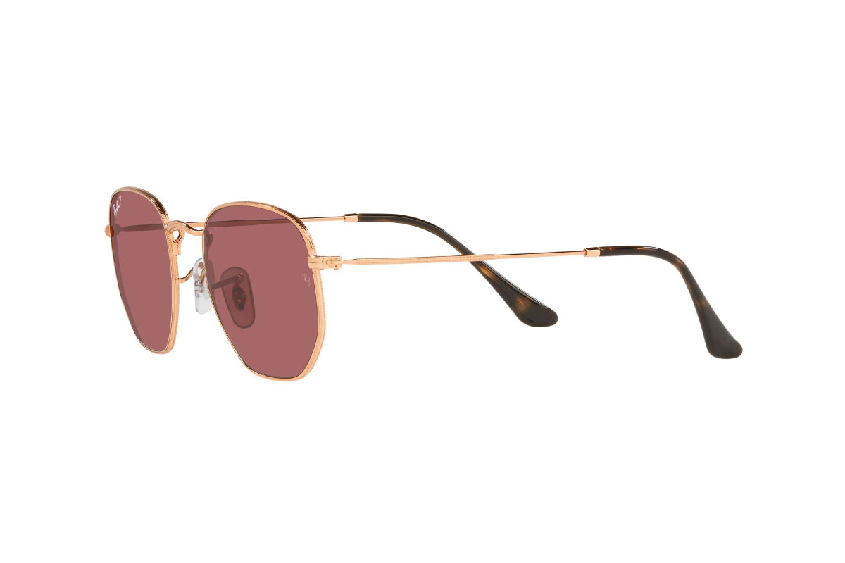 Lentes de Sol Hexagonal Rose Gold Polarizados Ray-Ban