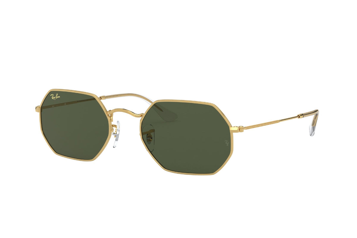 Lentes De Sol Octagonal Dorado Ray-Ban