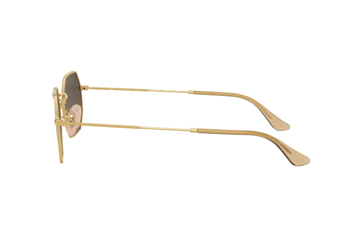 Lentes De Sol Octagonal Dorado Ray-Ban