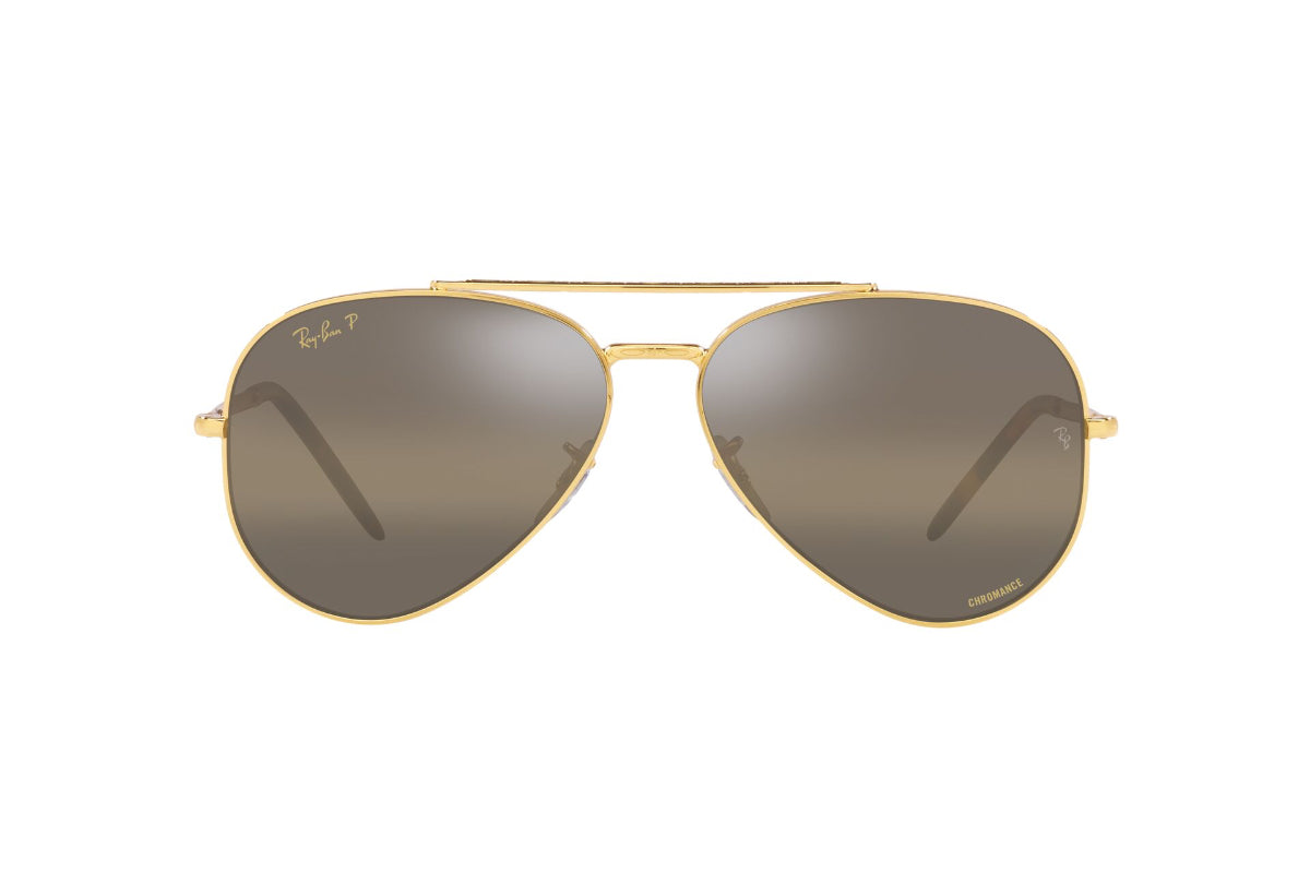 Lentes De Sol New Aviator Dorado Polarizados Ray-Ban