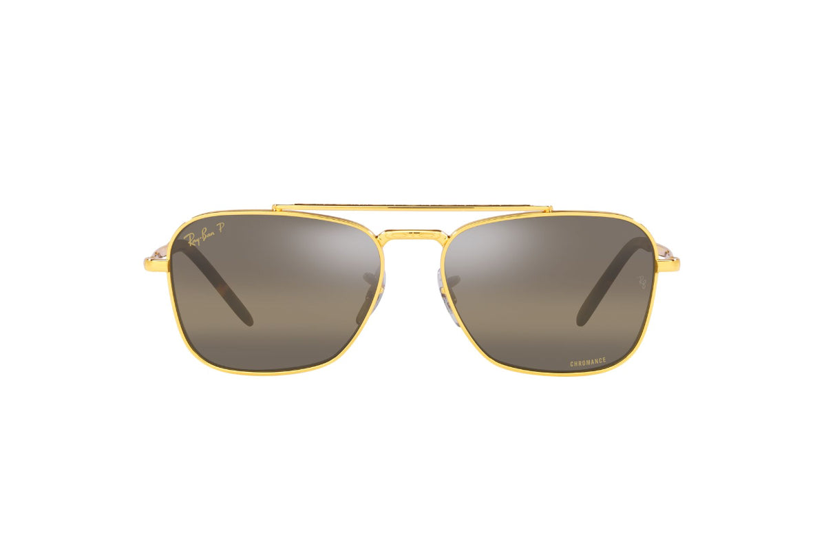 Lentes De Sol New Caravan Dorado Polarizados Ray-Ban