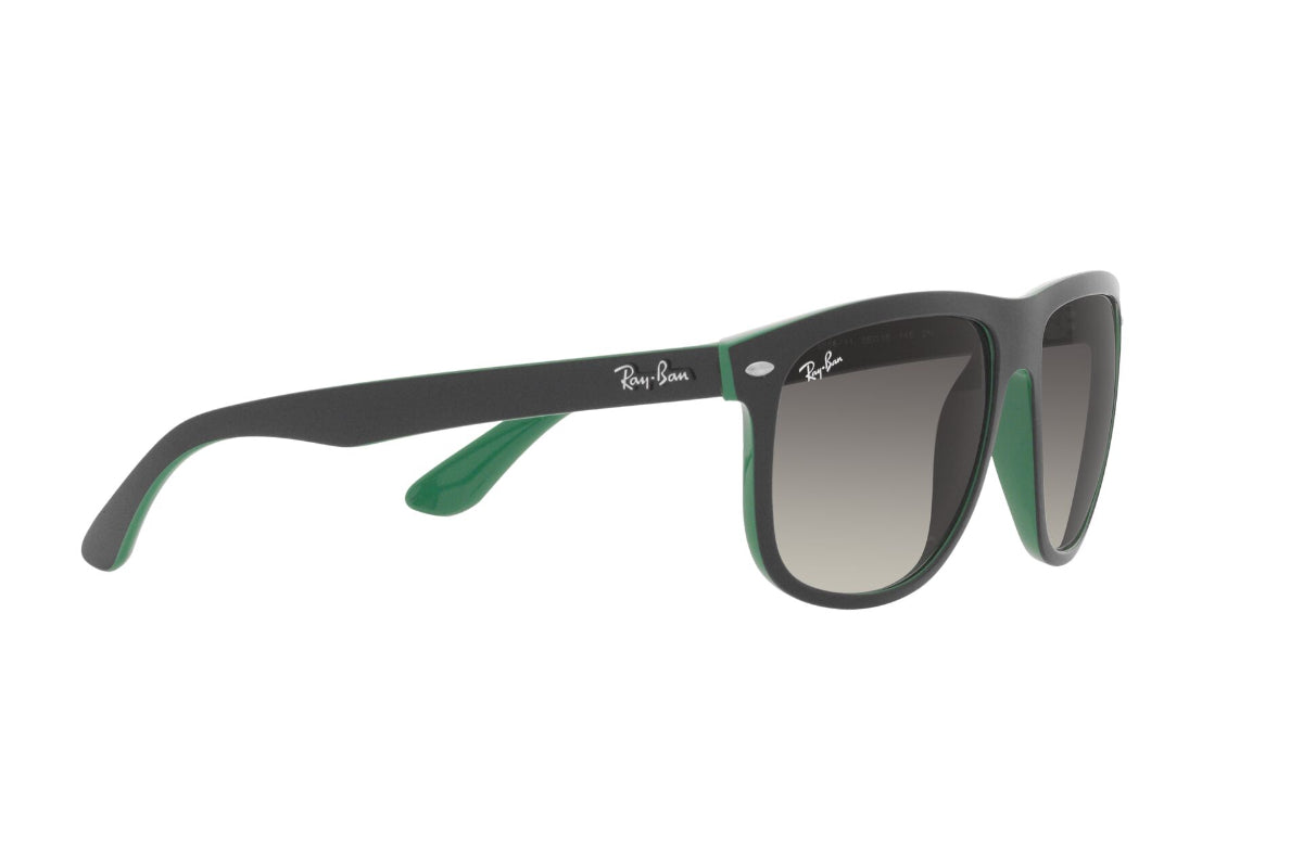 Lentes de Sol Boyfriend Matte Black On Green Ray-Ban
