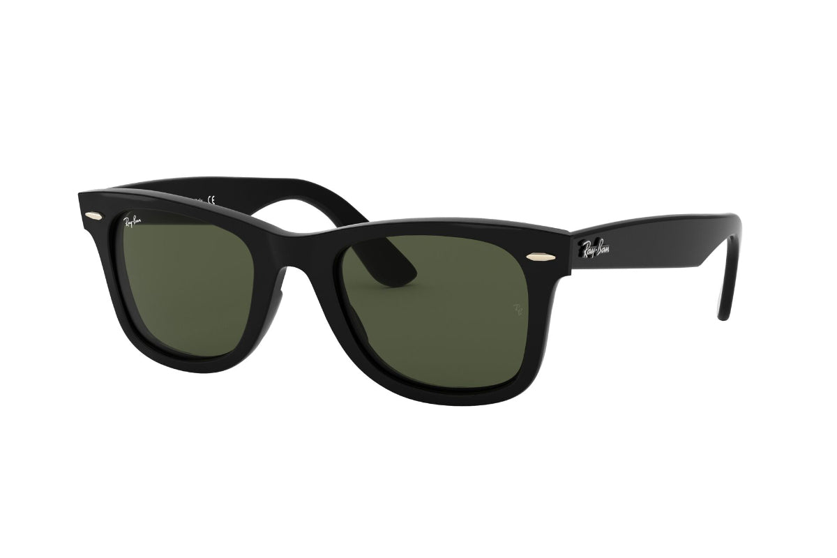 Lentes de Sol Wayfarer II Black Green Ray-Ban