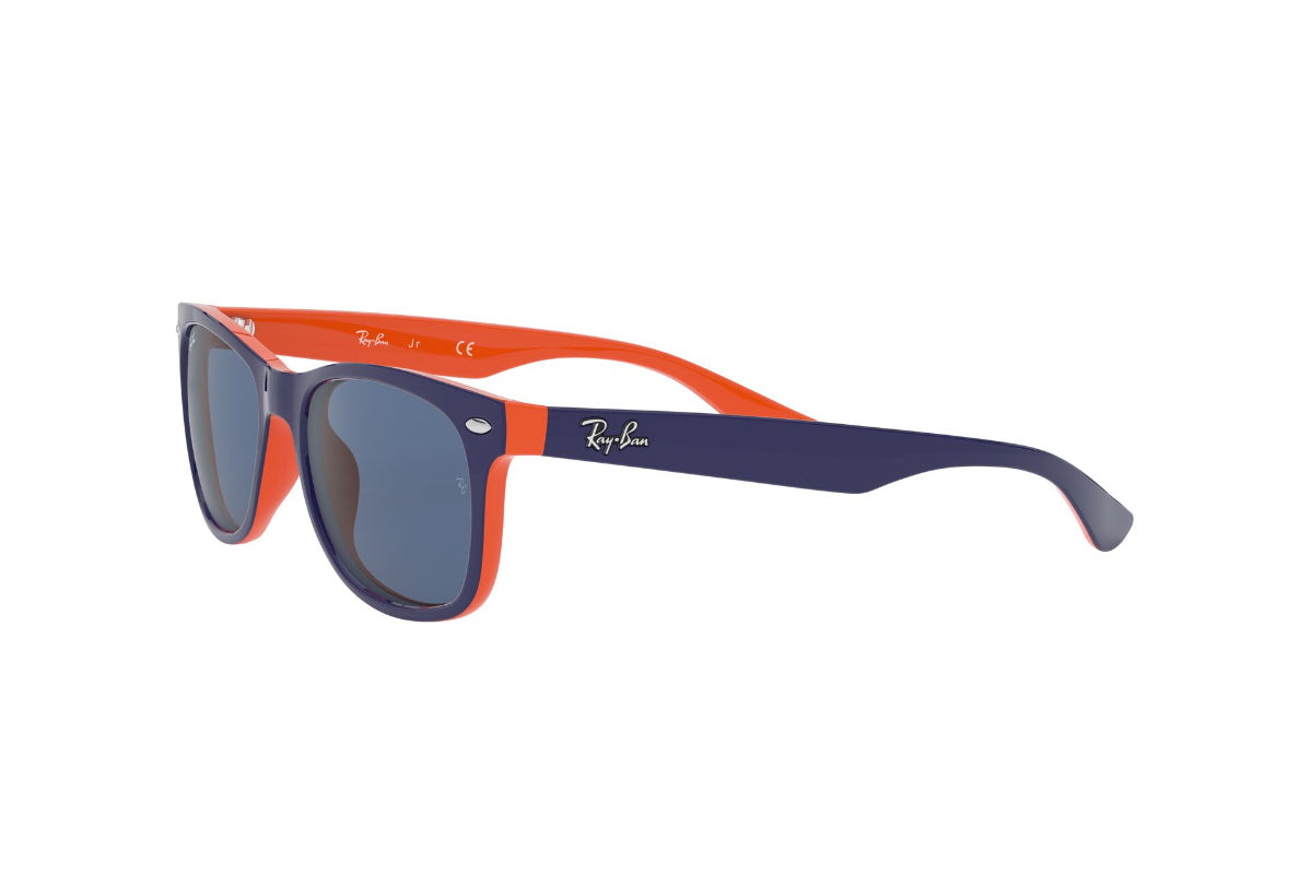 Lentes De Sol New Wayfarer Blue Orange Ray-Ban Junior