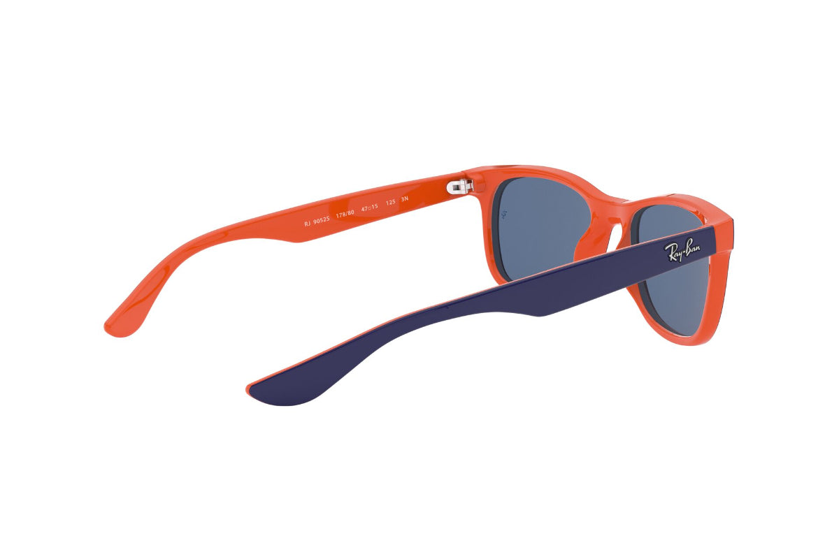 Lentes De Sol New Wayfarer Blue Orange Ray-Ban Junior