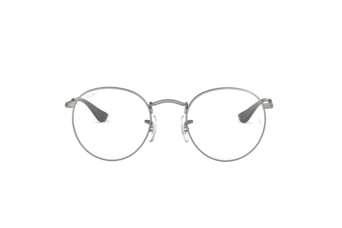 Lentes Ópticos Round Metal Matte Gunmetal Ray-Ban