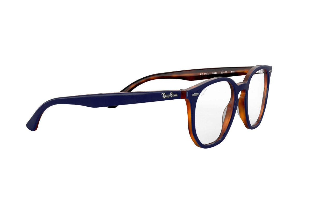Lentes Ópticos Hexagonal Blue On Havana Red Ray-Ban