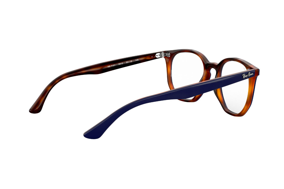 Lentes Ópticos Hexagonal Blue On Havana Red Ray-Ban