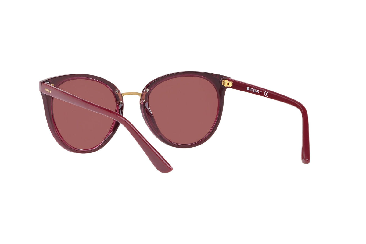 Lentes de Sol Top Dark Red Transparent  Vogue