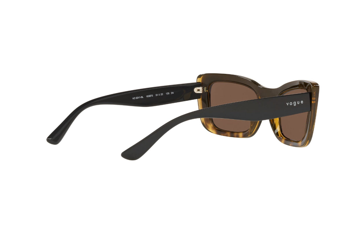 Lentes de Sol Light Havana Top Black Vogue Eyewear